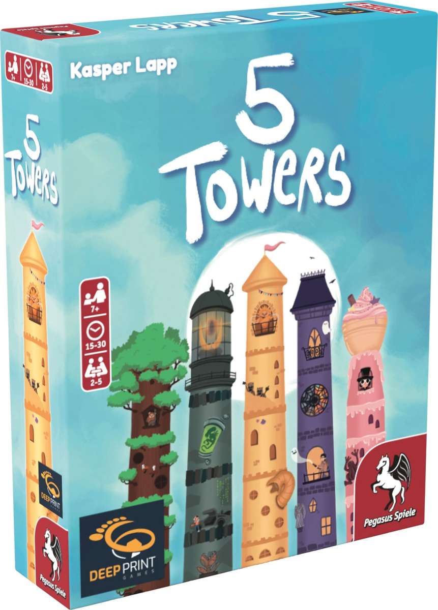 5 towers jogo de tabuleiro