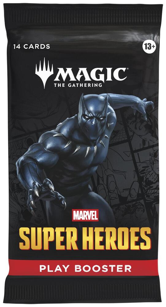 Magic The Gathering Marvel Super Heroes Play Booster Pack of 14 Cards, English Edition