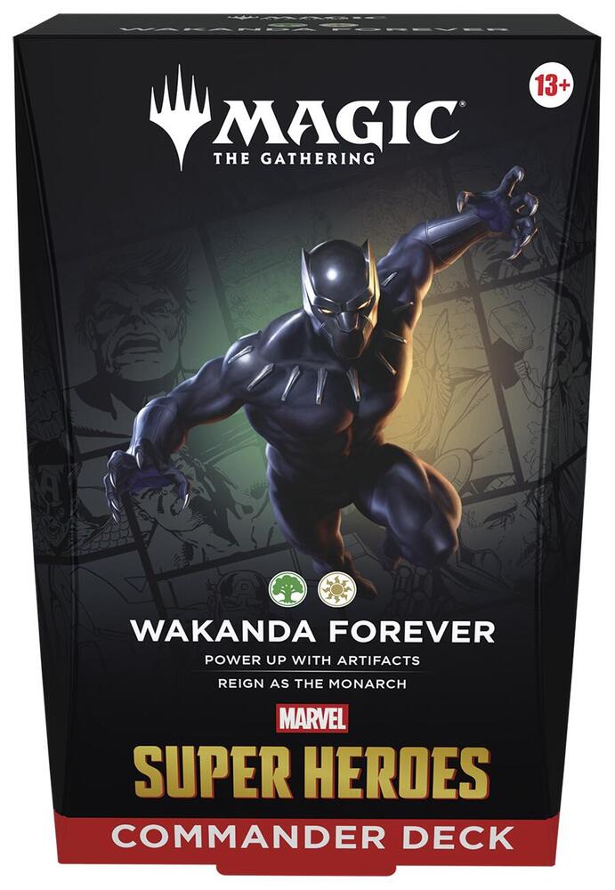 Magic The Gathering Marvel Super Heroes Commander Deck - Wakanda Forevor, English Edition