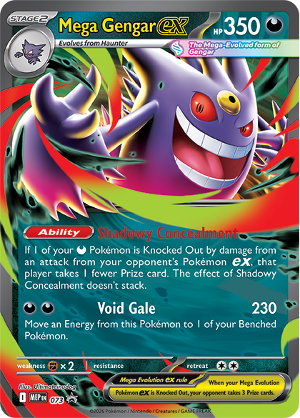 Pokemon Mega Moonlit Tin Featuring Mega Gengar Ex, English Edition