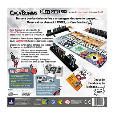 Bomb Hunter Board Game, Portuguese Edition