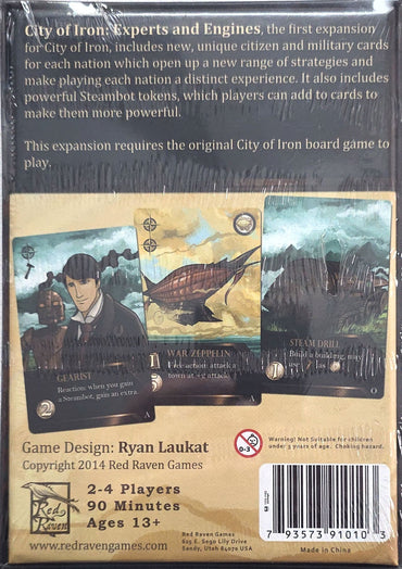 City of Iron Experts and Engines Expansion, English Edition