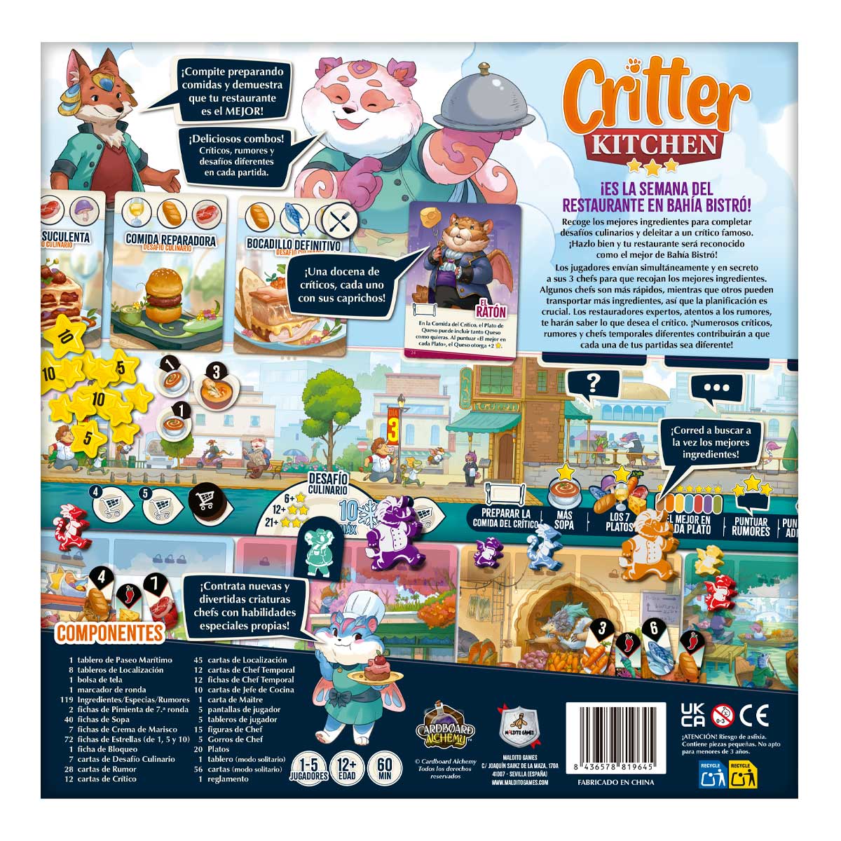 Critter Kitchen Jogo de Mesa, Edicíon en Español