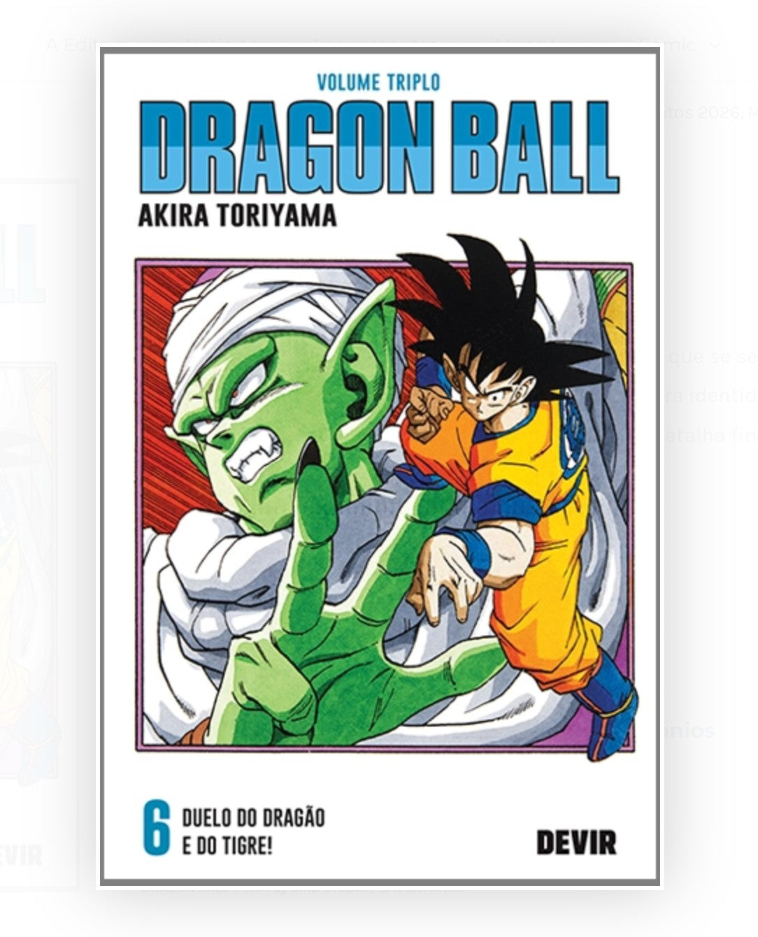 Dragon Ball Vol. 6 Manga em Português, Akira Toriyama