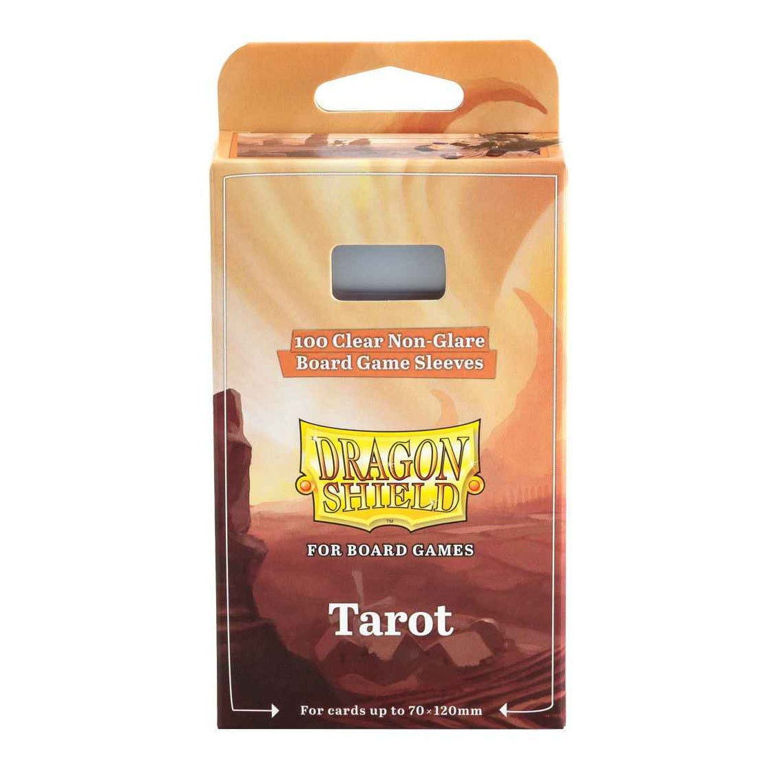 Dragon Shield Tarot Sleeves, 70 x 120, Pack of 100, Clear, Non-Glare