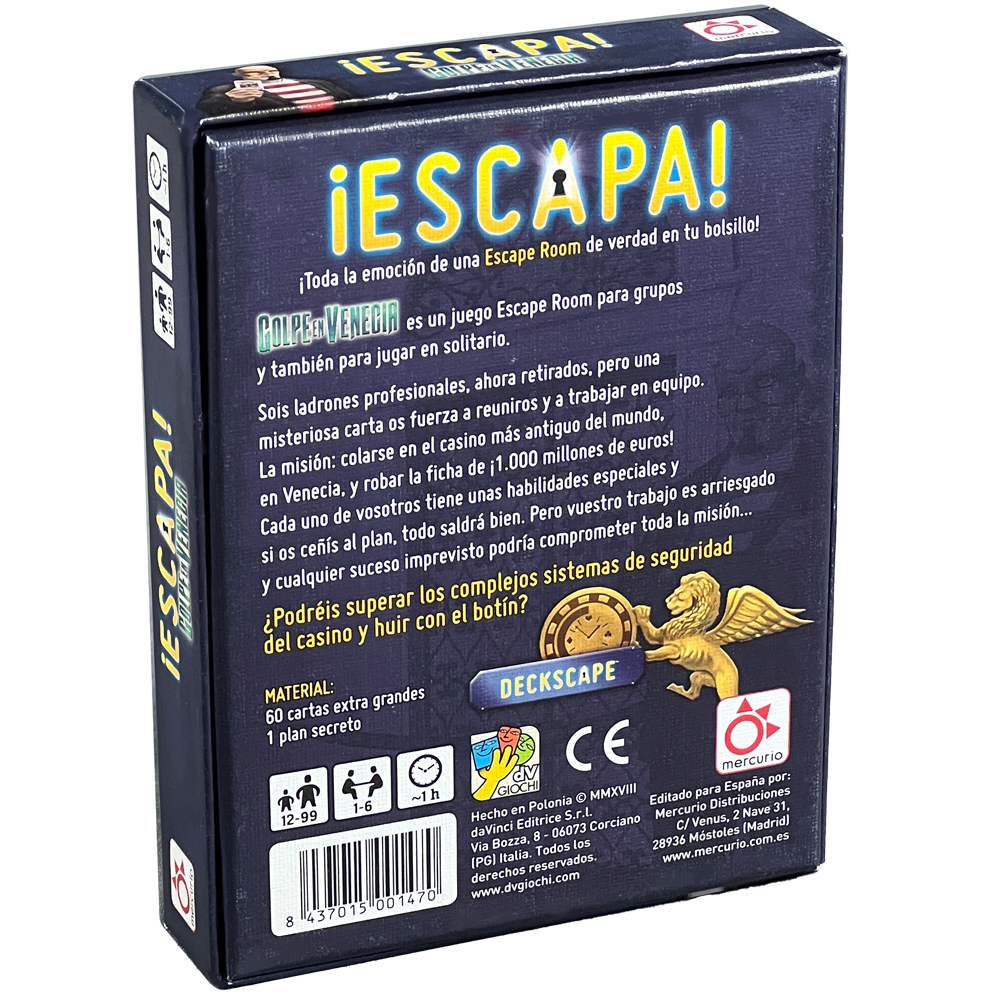 Escapa: Golpe en Venecia, Edicíon en Español