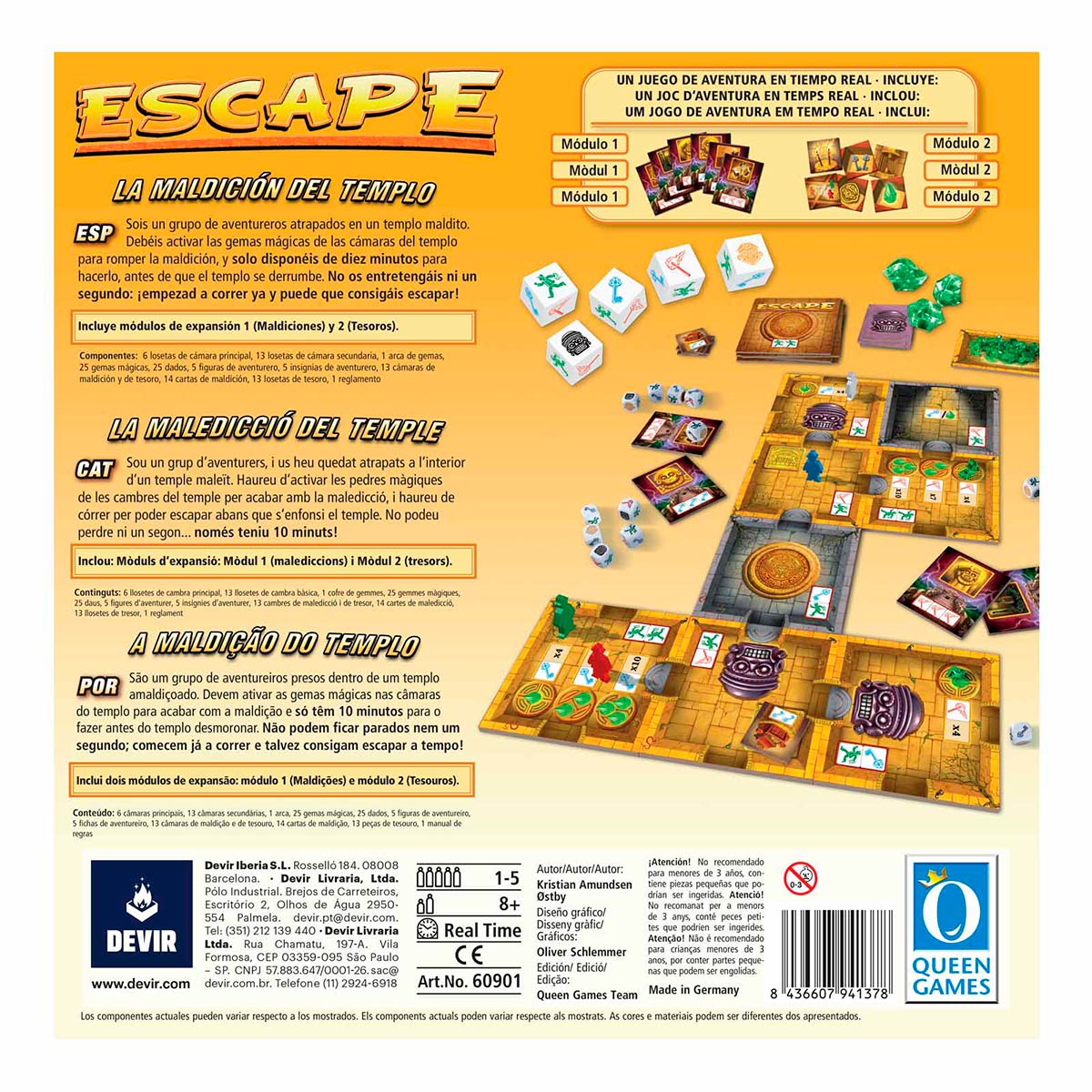 Escape: The Curse of the Temple, Edição em Portugûes e Espanhol