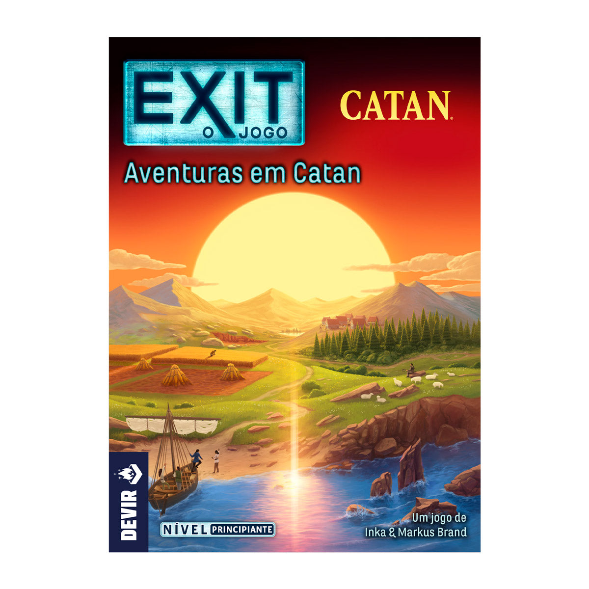 Exit: Adventures in Catan Board Game in Portuguese