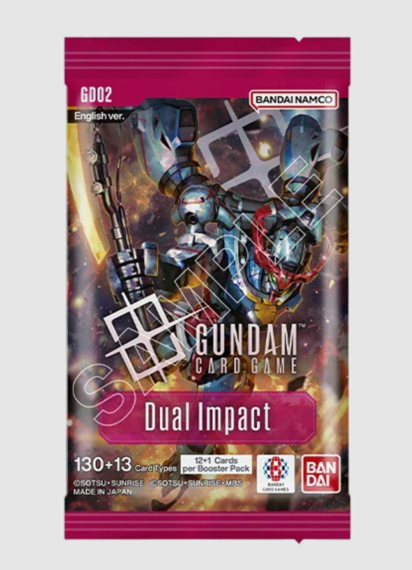 Gundam Dual Impact GD02 Booster Pack of 12 + 1 Cards, English
