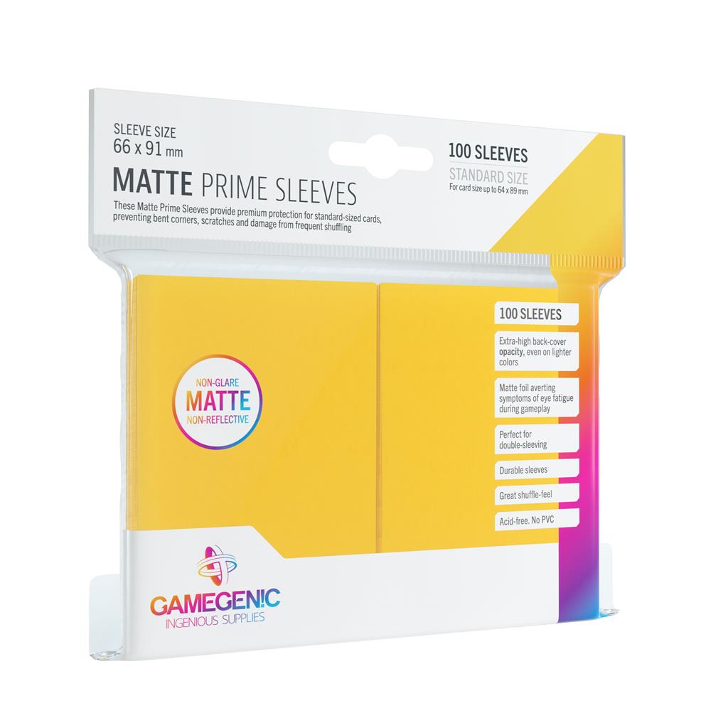 Gamegenic Matte Prime Sleeves, 66 x 91, Pack of 100
