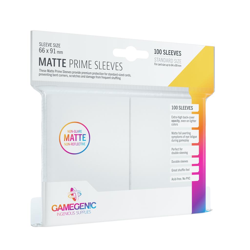Gamegenic Matte Prime Sleeves, 66 x 91, Pack of 100