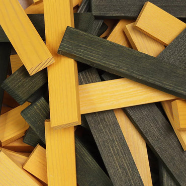 Kapla Book and Colors: Green and Yellow, 40 Pieces