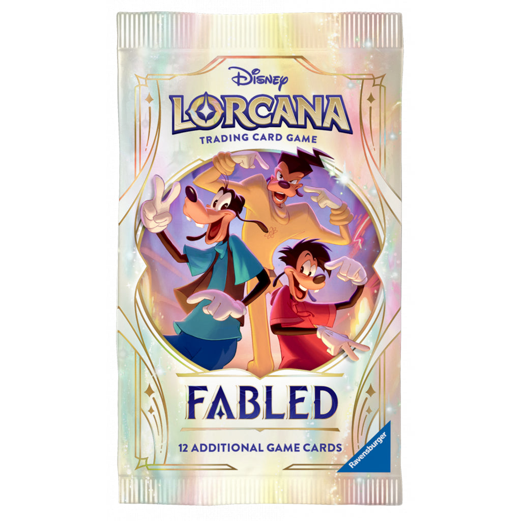 Disney Lorcana Fabled: Booster Pack of 12 Cards, English Edition