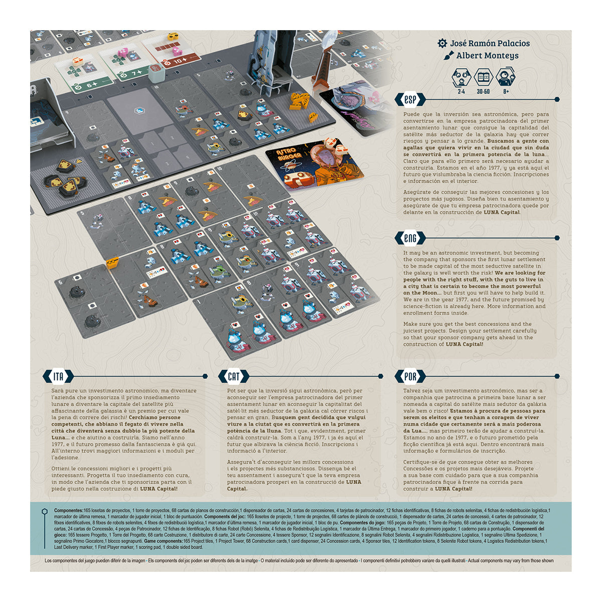 Luna Capital, Portuguese Jogo de Tabuleiro