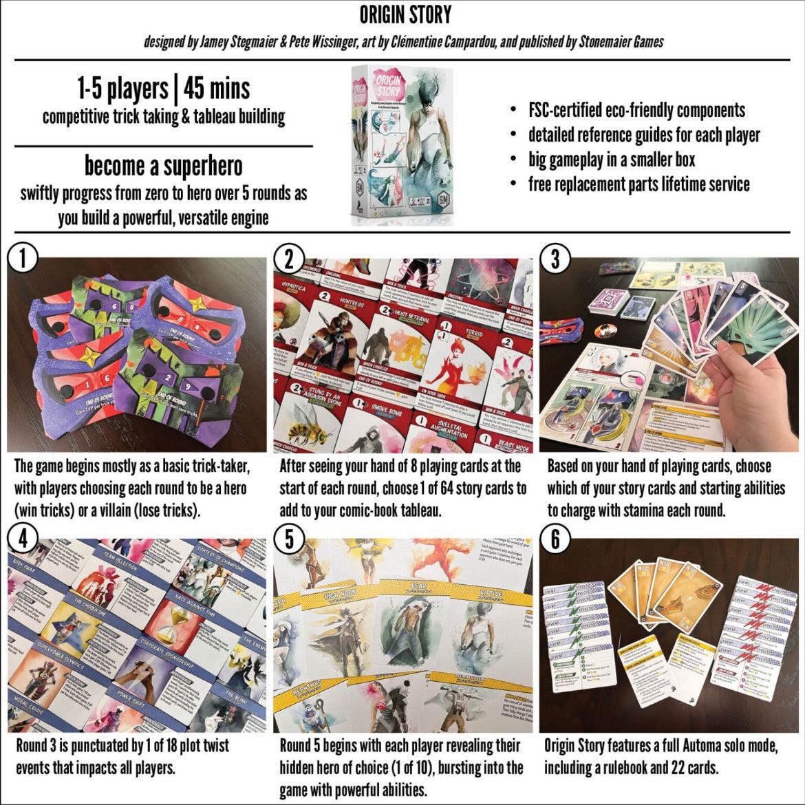 Origin Story by Stonemaier Games, English Edition
