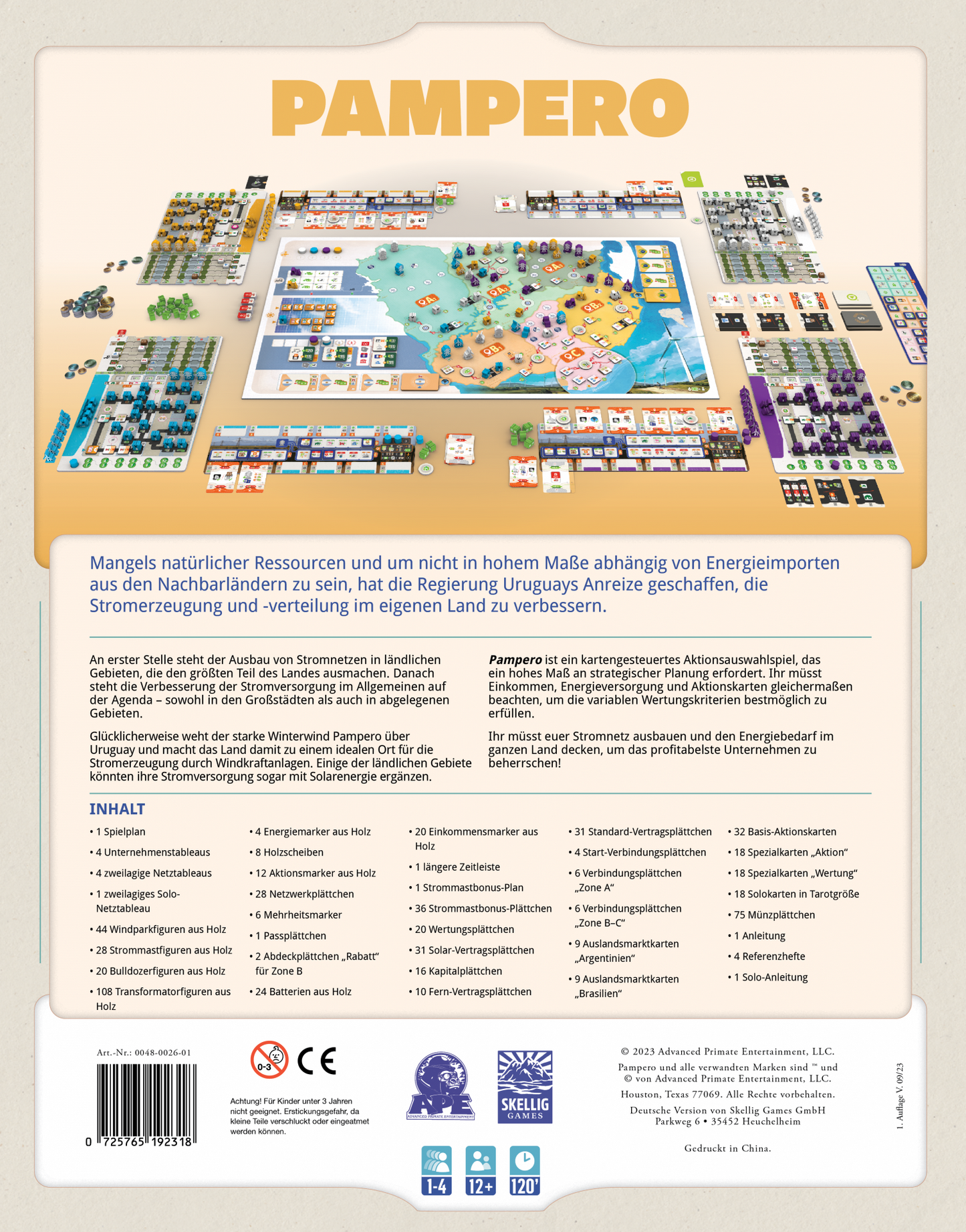 Pampero Board Game, Deutsch Edition