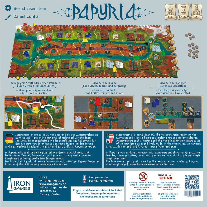 Papyria Board Game, English Edition