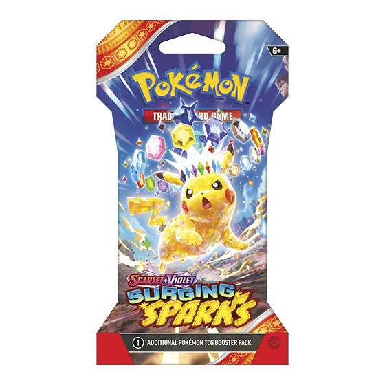 Pokemon Scarlet & Violet 8: Surging Sparks Booster Pack of 10 Cards, English Edition