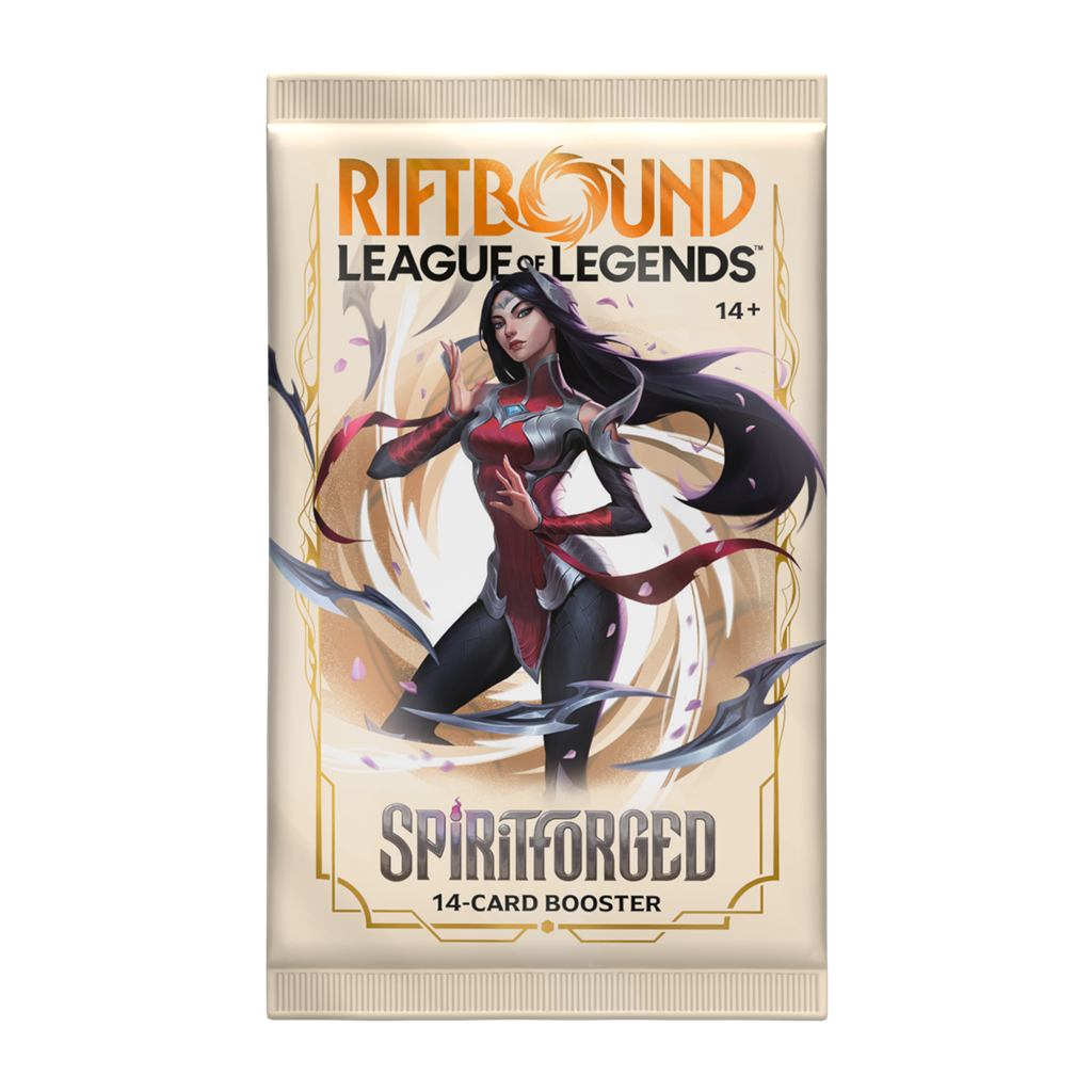 Riftbound: League of Legends Spiritforged TCG: Booster Display, 24 Packs of 14 Cards, English Edition