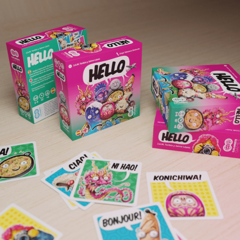 Hello Board Game, English and Spanish Edition