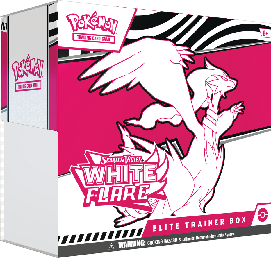 Pokemon Scarlet & Violet 10.5 White Flare: Elite Trainer Box Reshiram, English Edition