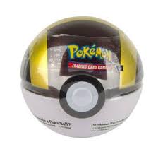 Pokémon Pokeball October Tin 2024: Black, White & Yellow Tin, English Edition