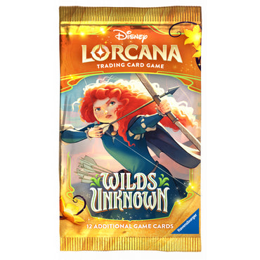 Disney Lorcana Wilds Unknown: Booster Pack of 12 Cards, English Edition