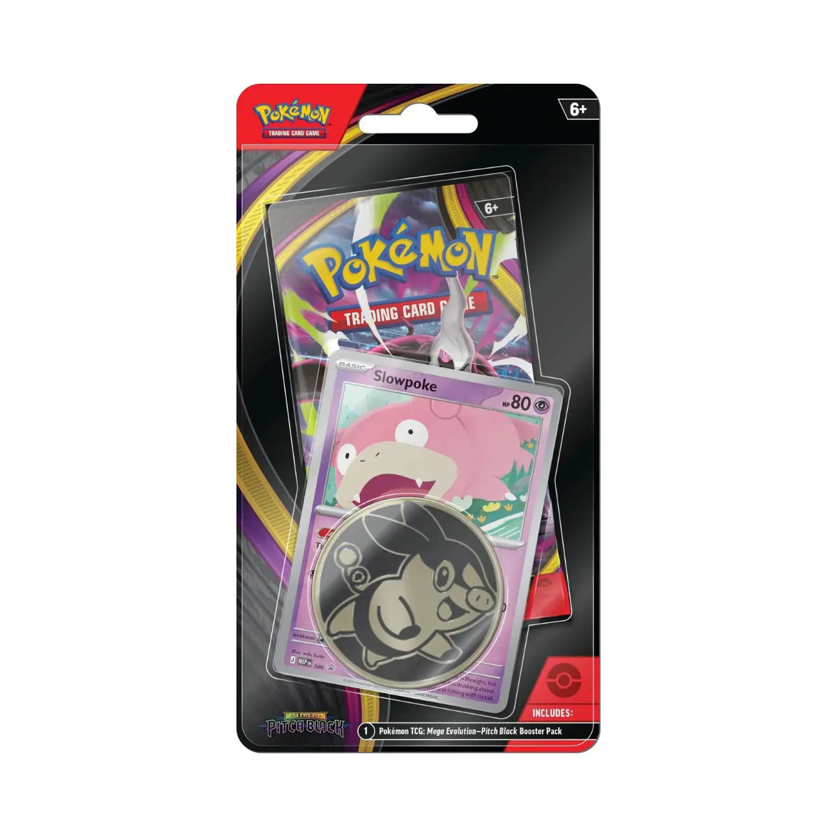Pokemon Mega Evolution Chaos Rising Checklane Blister Slowpoke, English Edition