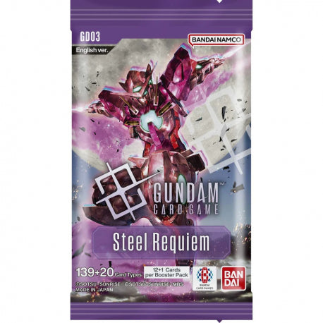 Gundam Steel Requiem GD03 Booster Pack of 12 + 1 Cards, English