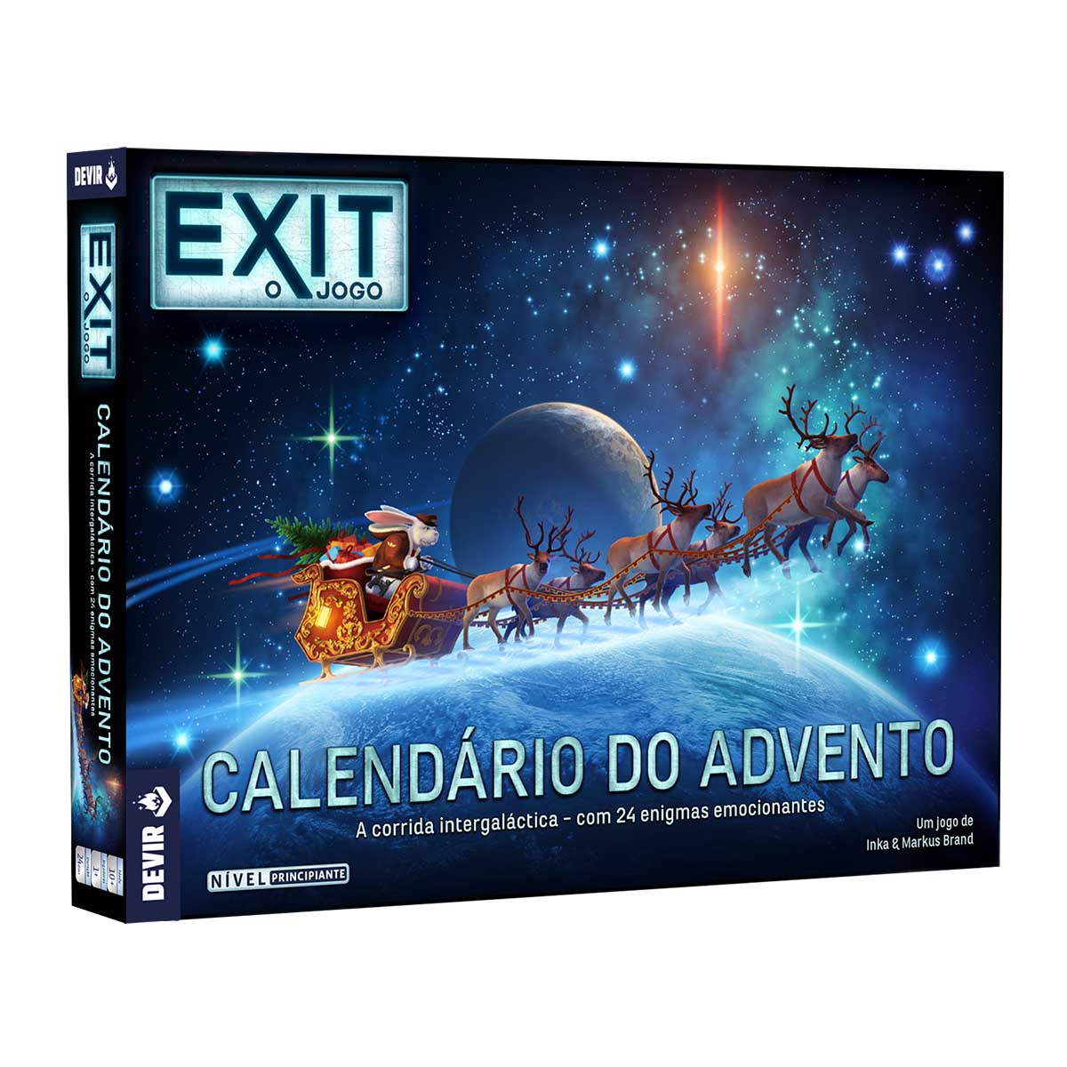 Exit: Calendário do Advento - A Corrida Intergaláctica Jogo de Tabuleiro em Português