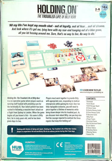 Holding On The Troubled Life of Billy Kerr Board Game, Used, English Edition