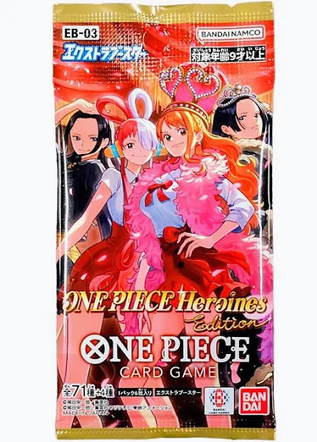 One Piece EB-03 Heroines Edition, Booster Pack of 6 Cards, Japanese