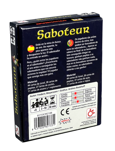 Saboteur, Edição em Portugues e Espanhol