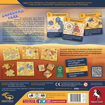 Savannah Park, English Edition