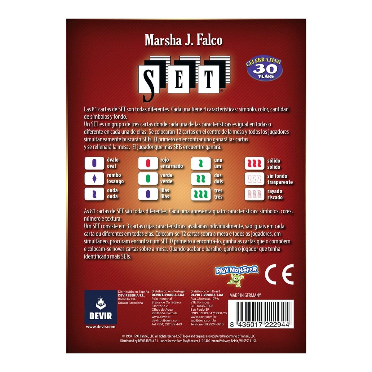 SET Jogo, Edição de Portuguesa