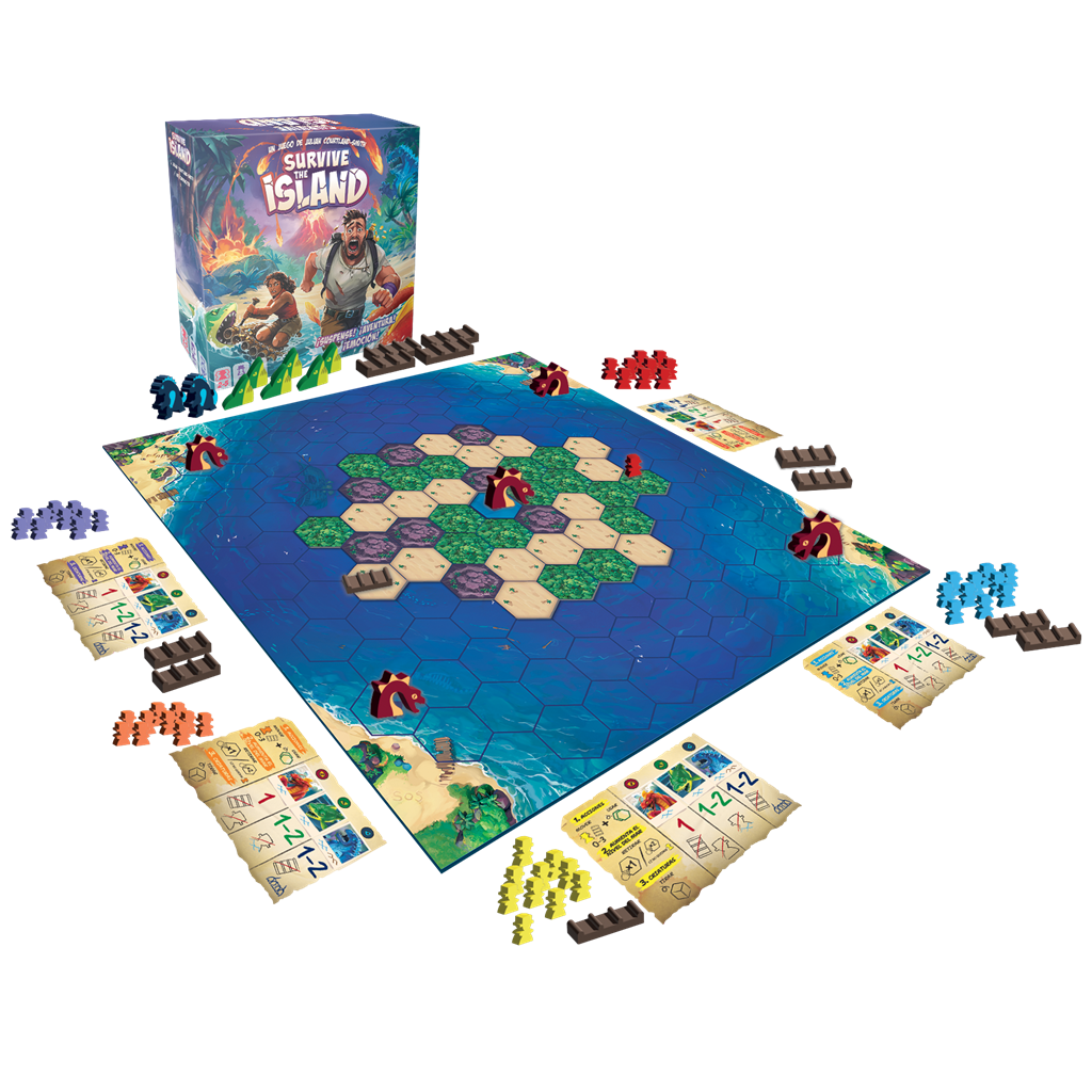 Survive the lsland, Edición Español, Zygomatic, 2 - 5 Jugadores, Edad 8+, Juego de Mesa Familiar