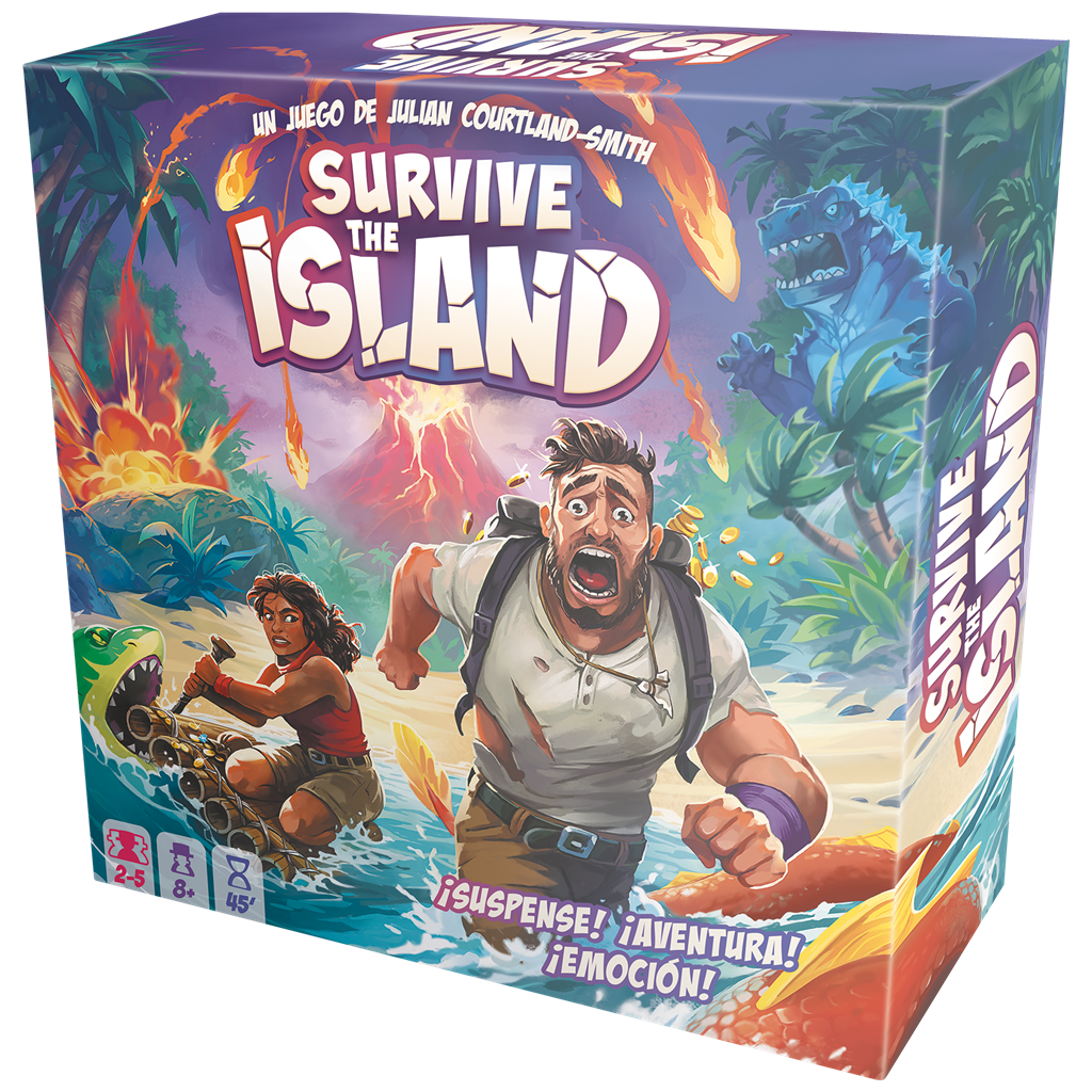 Survive the lsland, Edición Español, Zygomatic, 2 - 5 Jugadores, Edad 8+, Juego de Mesa Familiar