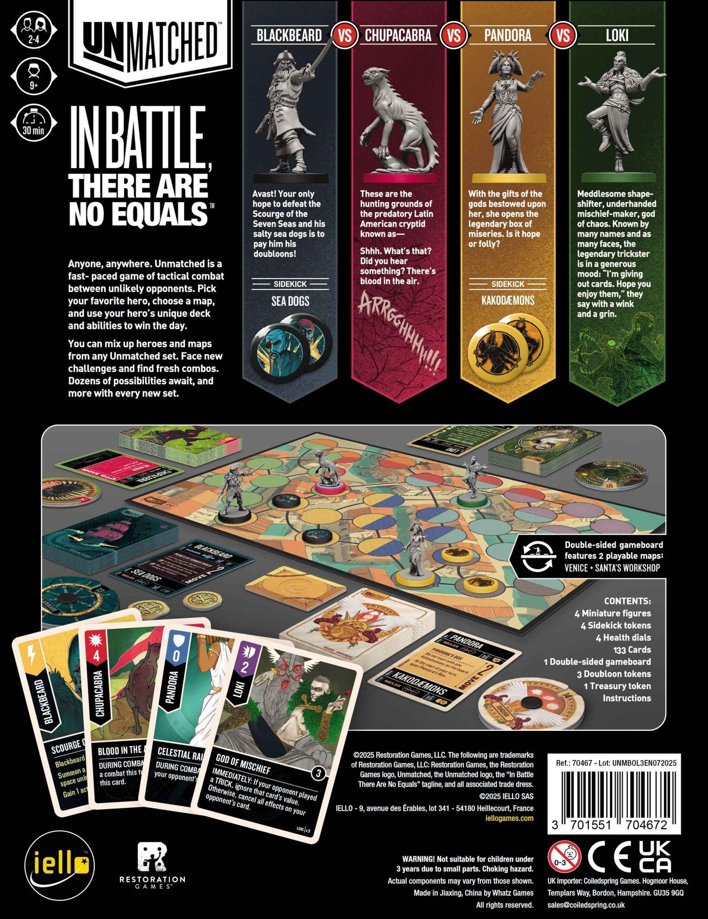 Unmatched: Battle of Legends Volume 3, English Board Game