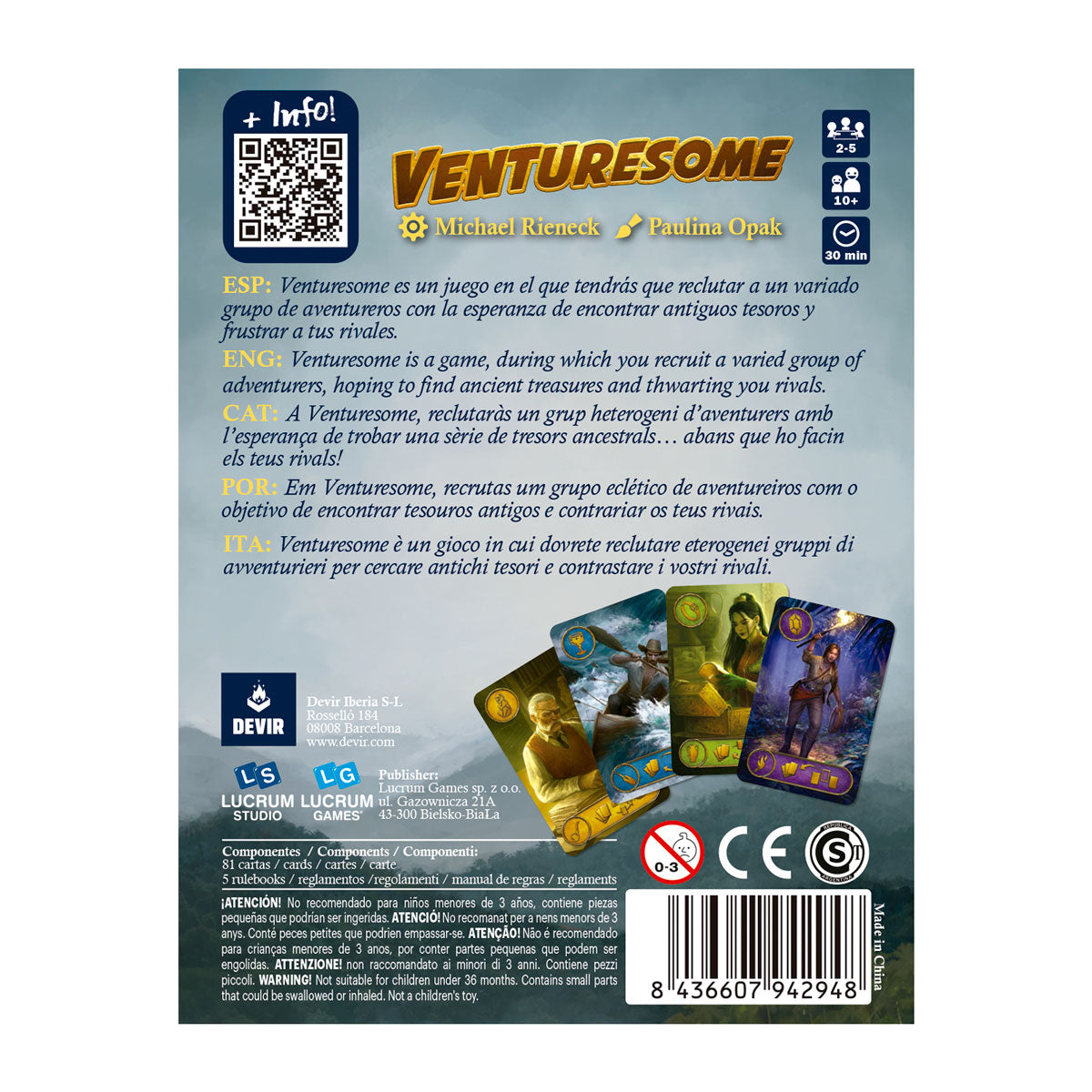 Venturesome, Edição em Português