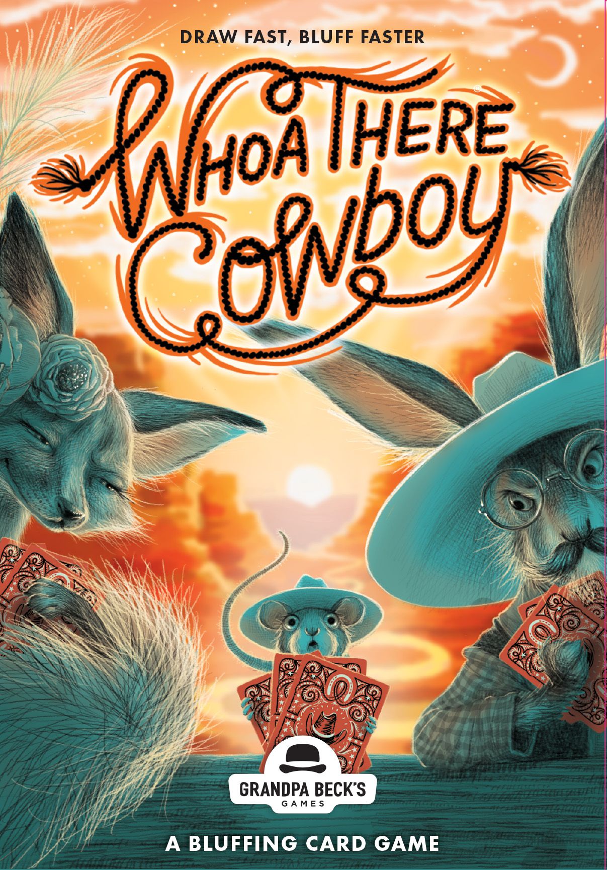 Whoa There Cowboy English Board Game
