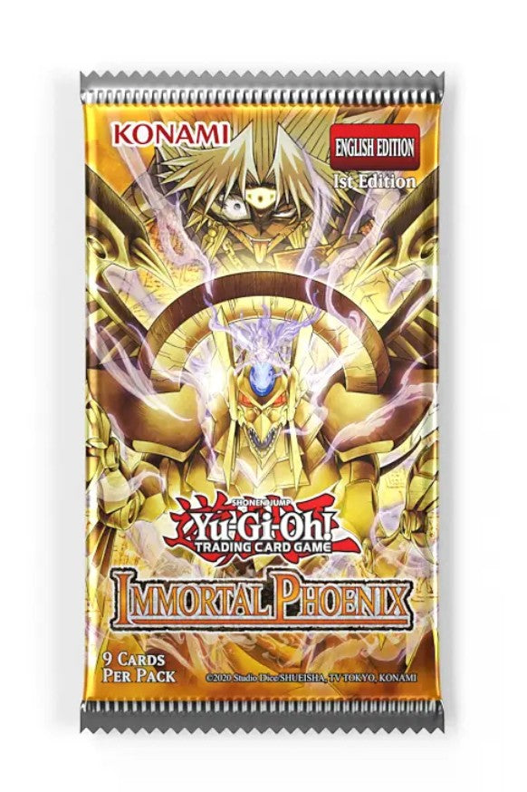 Yu-Gi-Oh Immortal Phoenix Booster Pack of 9 Cards, English