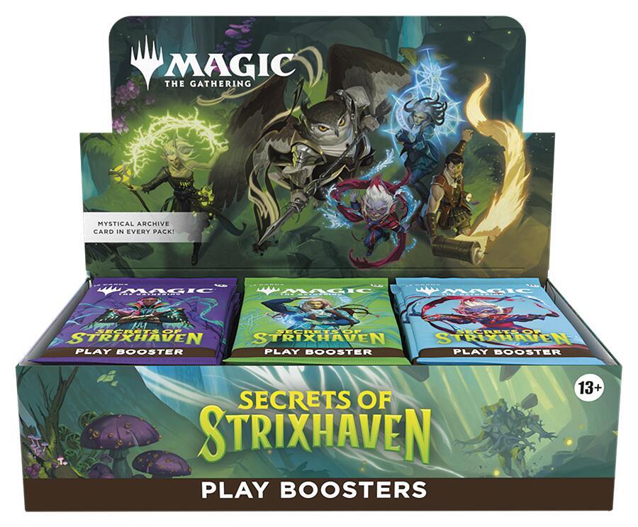 Magic The Gathering Strixhaven Play Booster Display Box, 30 Packs of 14 Cards, English Edition