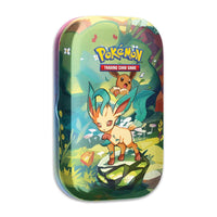 Pokemon Scarlet & Violet: Prismatic Evolutions Leafeon Mini Tin, English Edition