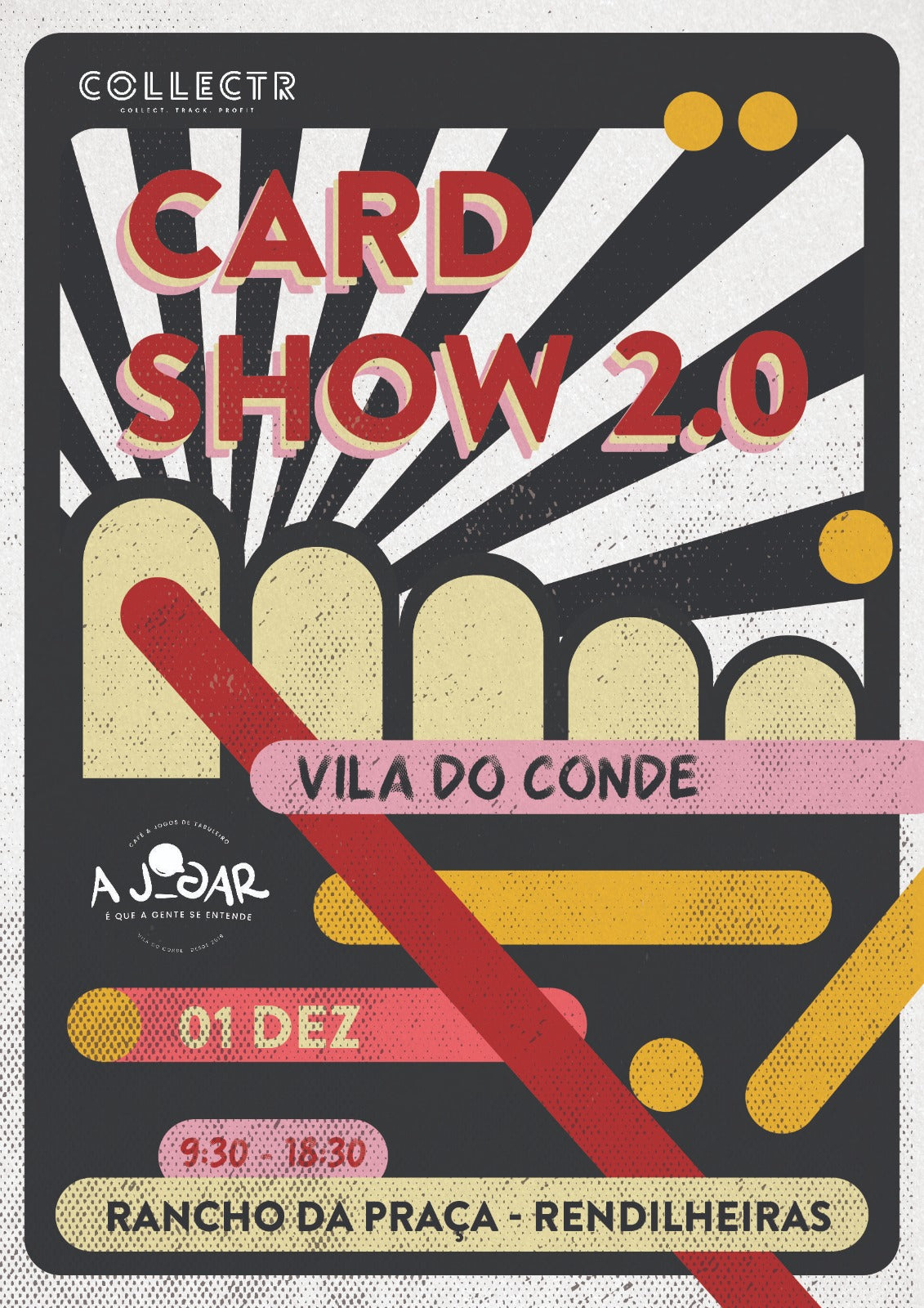 A Jogar Card Show 2.0, 1 de Dezembro das 10:15 às 18:30