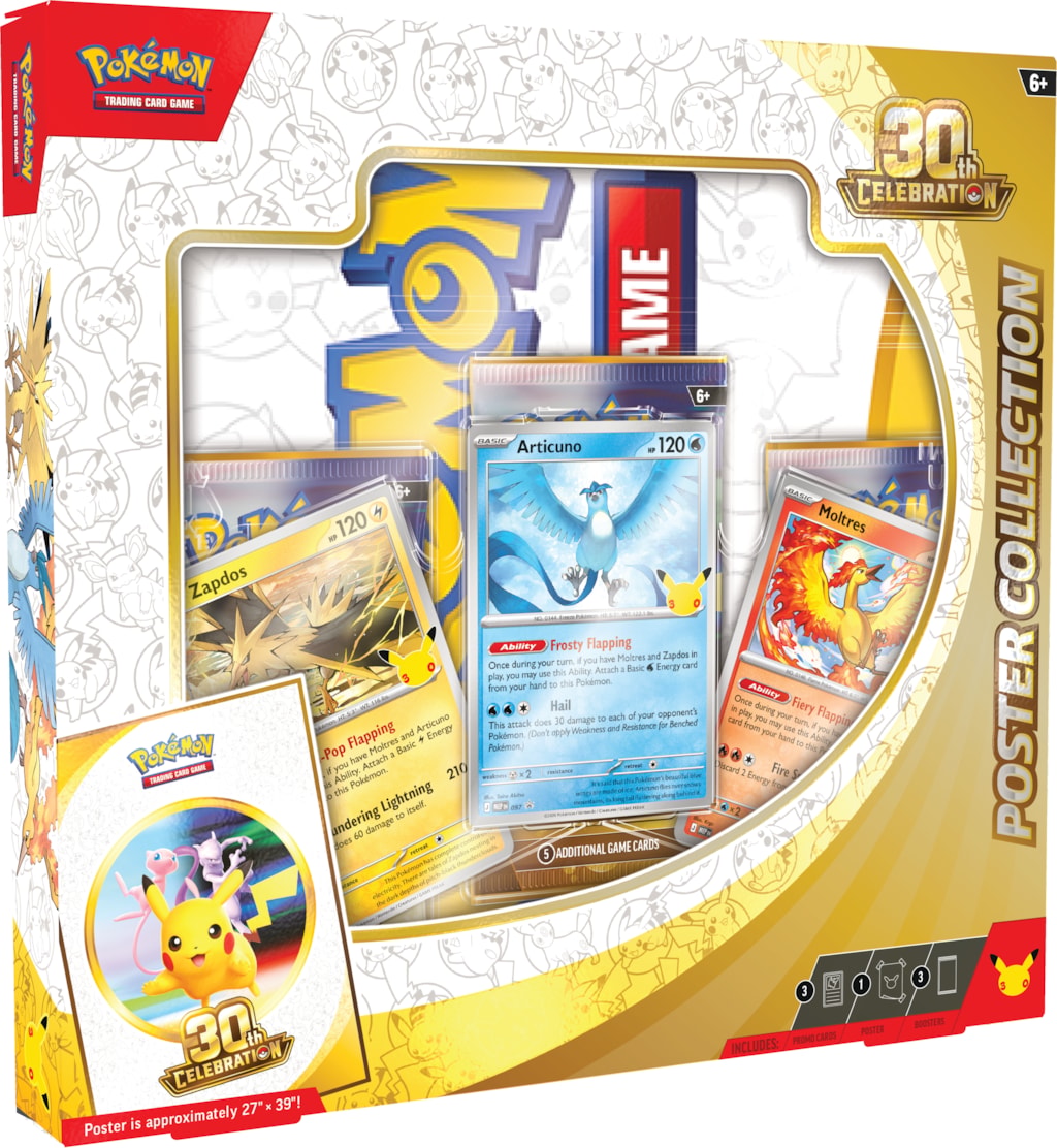 Pokemon 30th Celebration Poster Collection, English Edition
