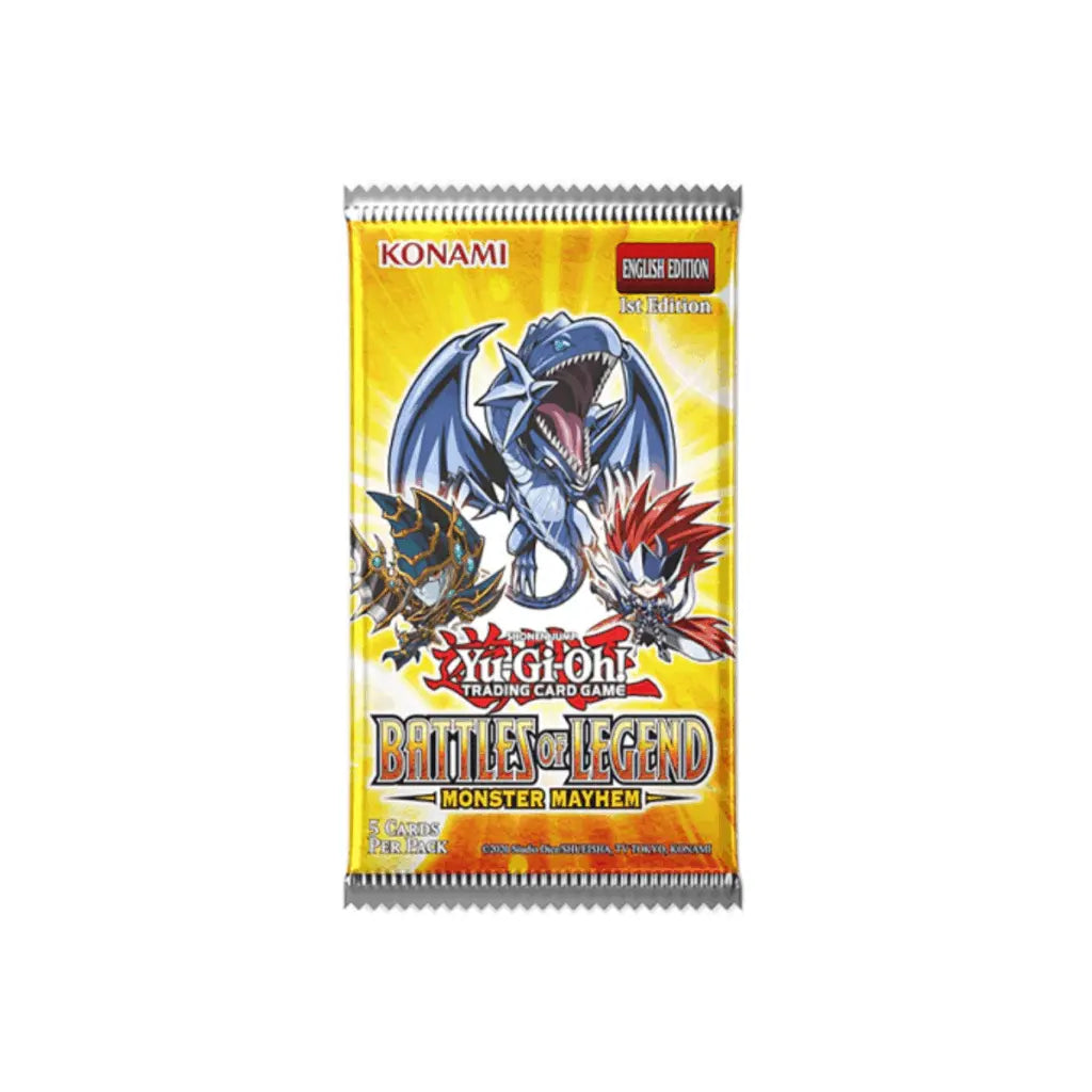 Yu-Gi-Oh Battle of Legends: Monster Mayhem Booster Pack of 5 cards, English Edition