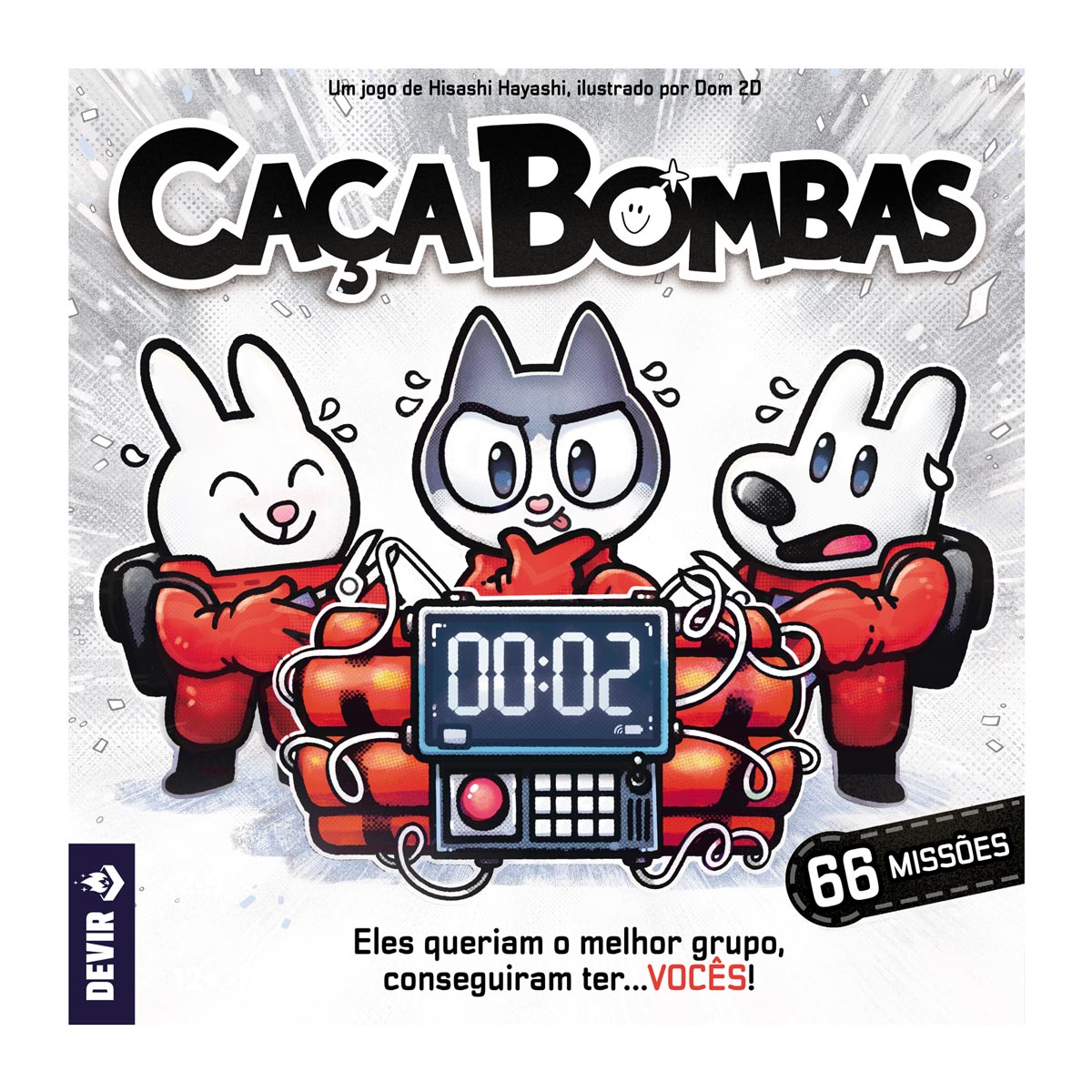 Bomb Hunter Board Game, Portuguese Edition