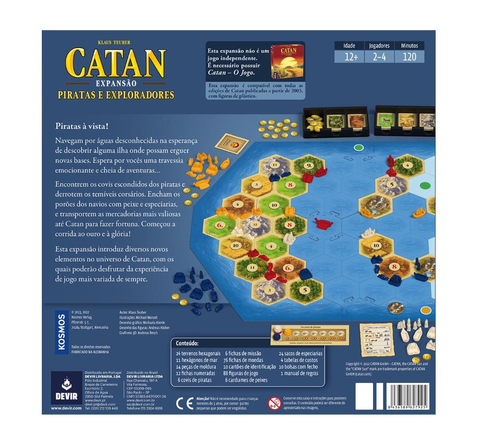 Catan Piratas y Exploradores Expansíon, Usado, Edicíon en Español