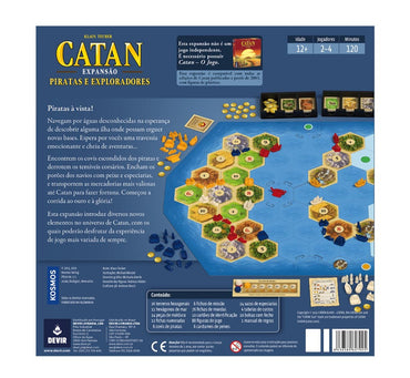 Catan Piratas y Exploradores Expansíon, Usado, Edicíon en Español