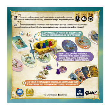 Celestia Board Game, Portuguese Edition
